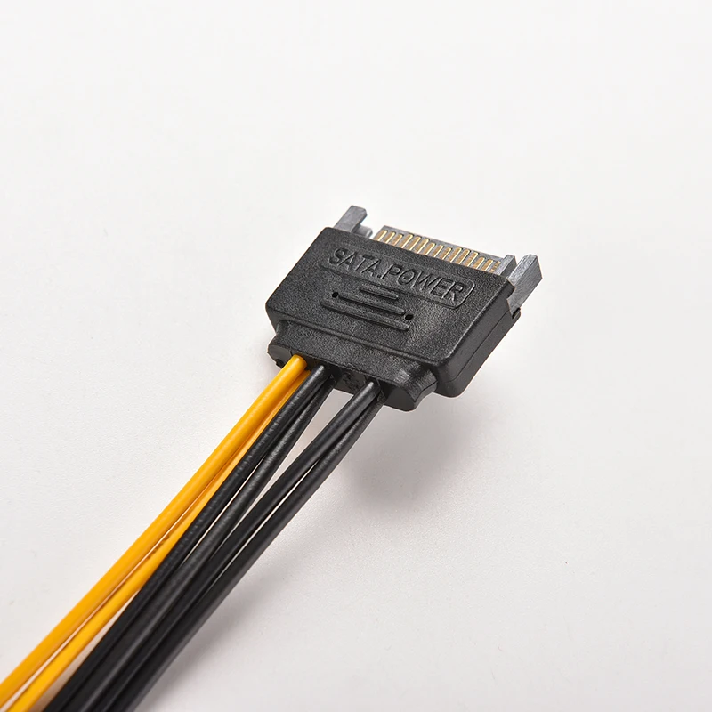 

Кабель адаптера питания карты PCI-Express PCI-E с 15-контактным разъемом «папа» на 6-контактный разъем 20 см