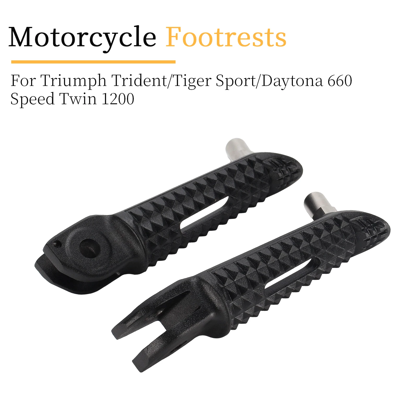 

1 Pair Motorbike Accessories Front Driver Pedals Footrest For Triumph Trident 660 Daytona 660 Tiger Sport 660 Speed Twin 1200