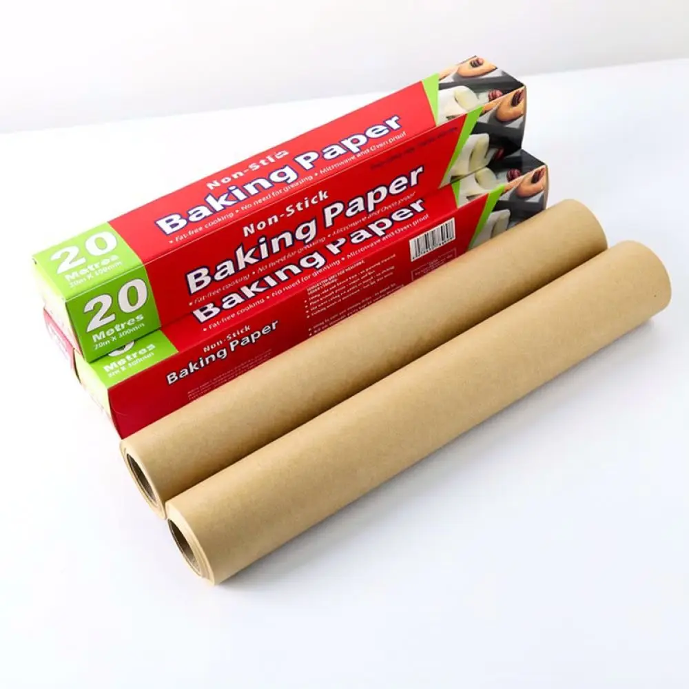 Natural Baking Parchment Paper Unbleached Silicone Oil Liner For Air Fryer Roast Oven Kitchen Tool Oil Proof Food Wrap Sheet