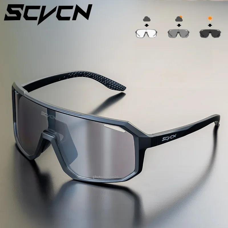 AliExpress SCVCN Photochromic Glasses Cycling Sunglasses for Women Sports Running MTB Biking Eyewear Men Road Mountain Bike Bicycle Goggles