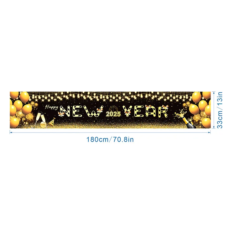 New Year Table Flag, Holiday Party Table, Kitchen End Table, Birthday, Fireworks Tablecloth, Atmosphere Decoration Supplies - view 6