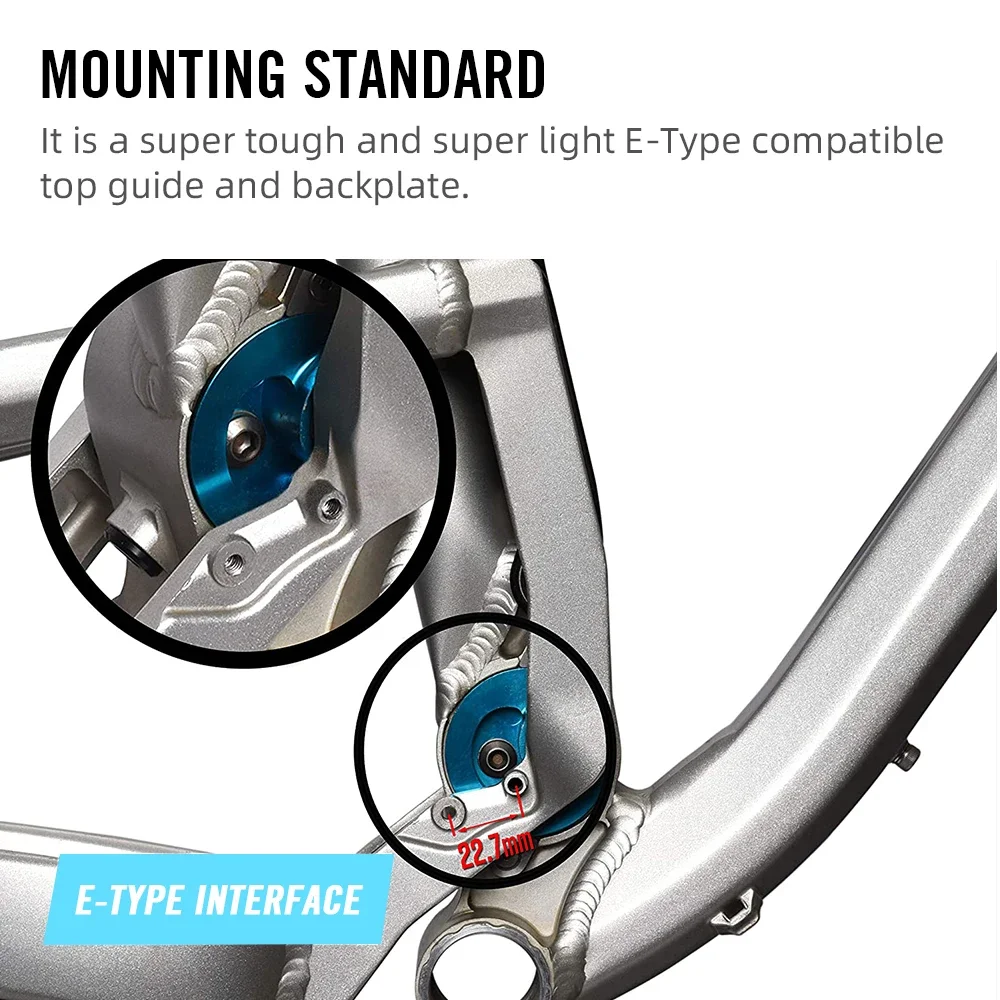 2022 RYET سلسلة الدراجة الجبلية MTB دليل E-نوع D-نوع جبل منخفض المباشر جبل سلسلة الحرس ل 1X محرك دراجة اكسسوارات #4