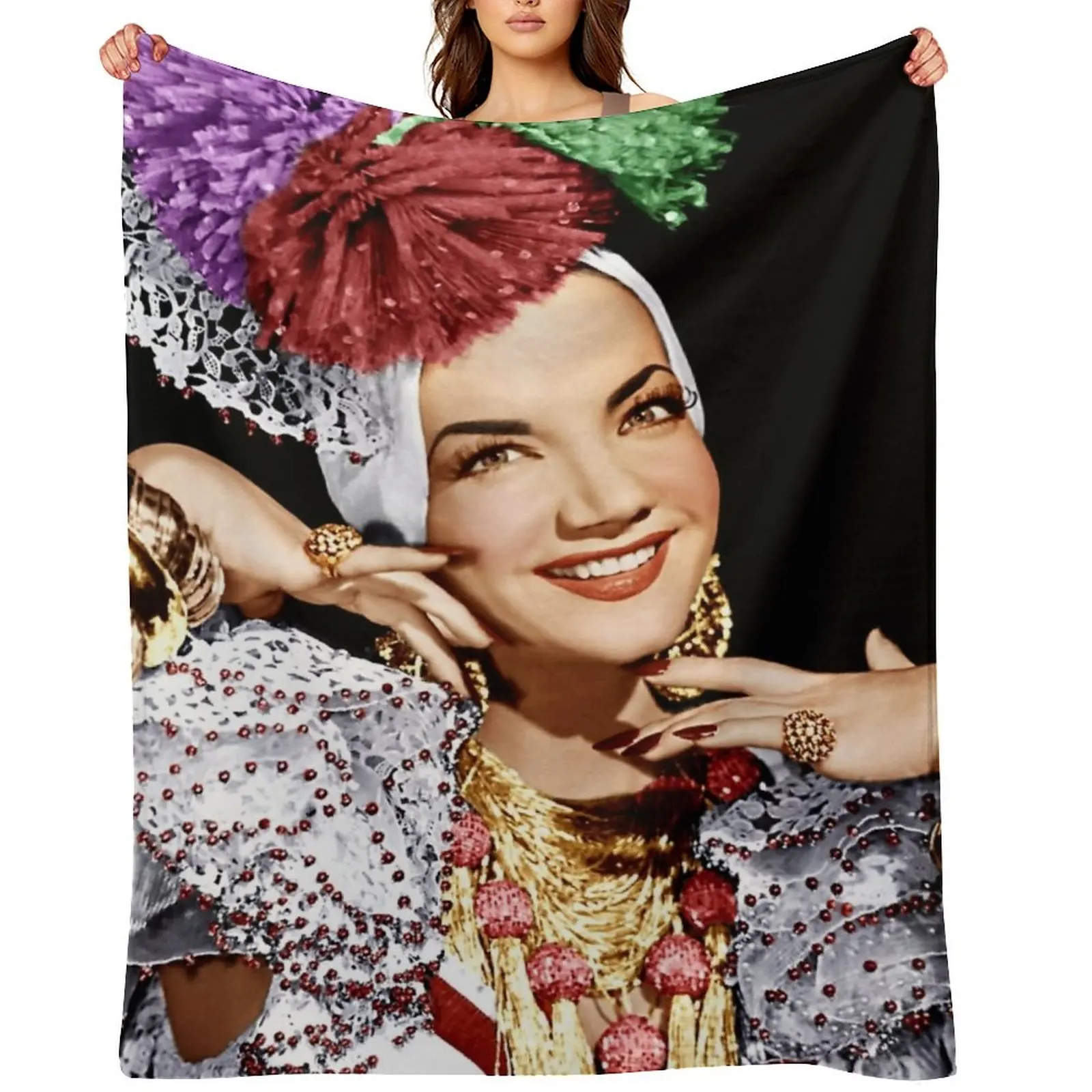 

Carmen Miranda Throw Blanket Blankets For Sofas Bed Baby Decoratives Blankets