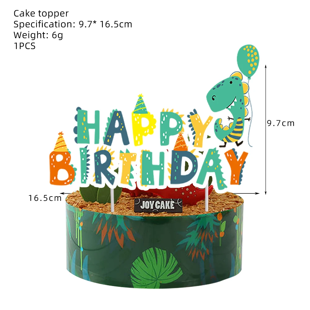 Cartoon Dinosaur Birthday Party Decorations Latex Balloons Baby Shower Gift Bag Cup Plate Straw Kids Favors For Party Supplies