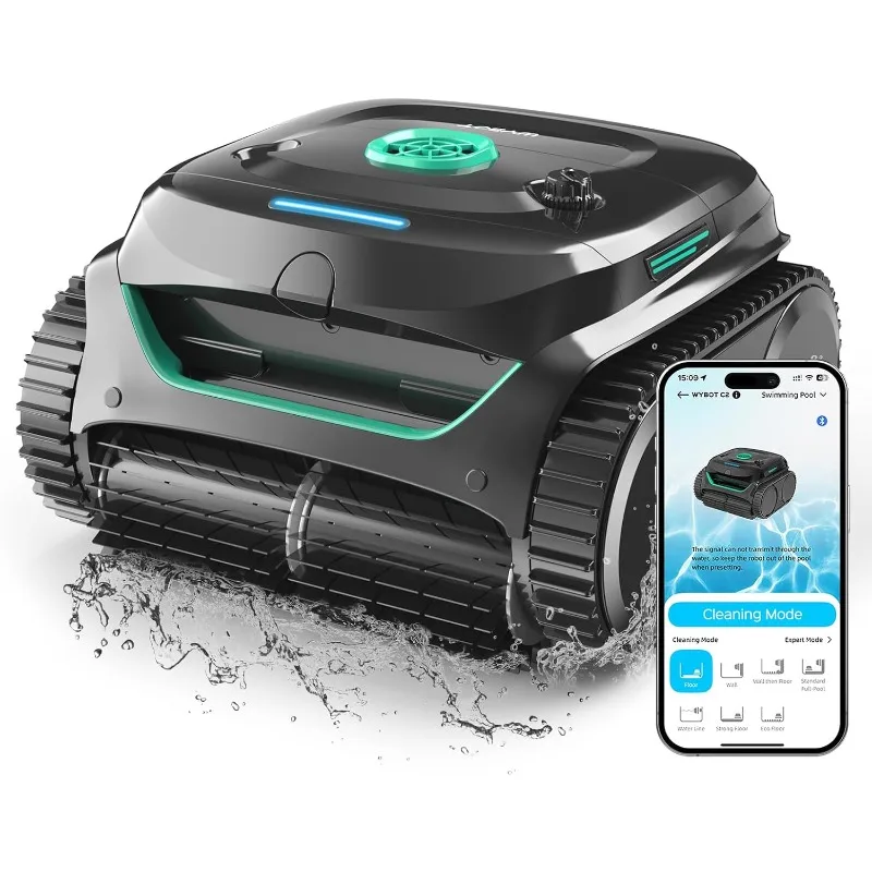 

(2025 New) WYBOT C2 Inground Pool Vacuum Cleaner, Wall & Waterline Cleaning, Ultra-Fine Filtration