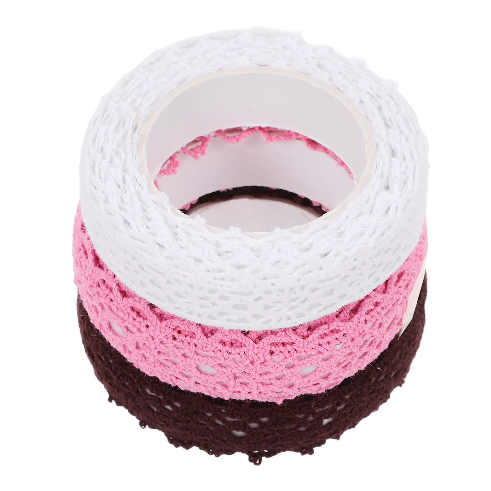

3 Rolls Decorative Tape Ribbon Fabric Sticker Trim For Diy Crafts Scrapbooking Home Decor Adhesive Lace Tapes Packaging Ribbon