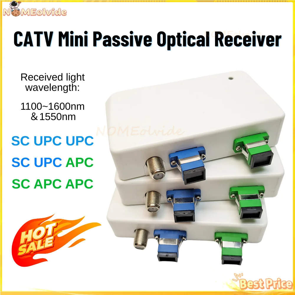 

10pcs WDM FTTH Passive Optical Receiver Network Transmission Digital TV New Model