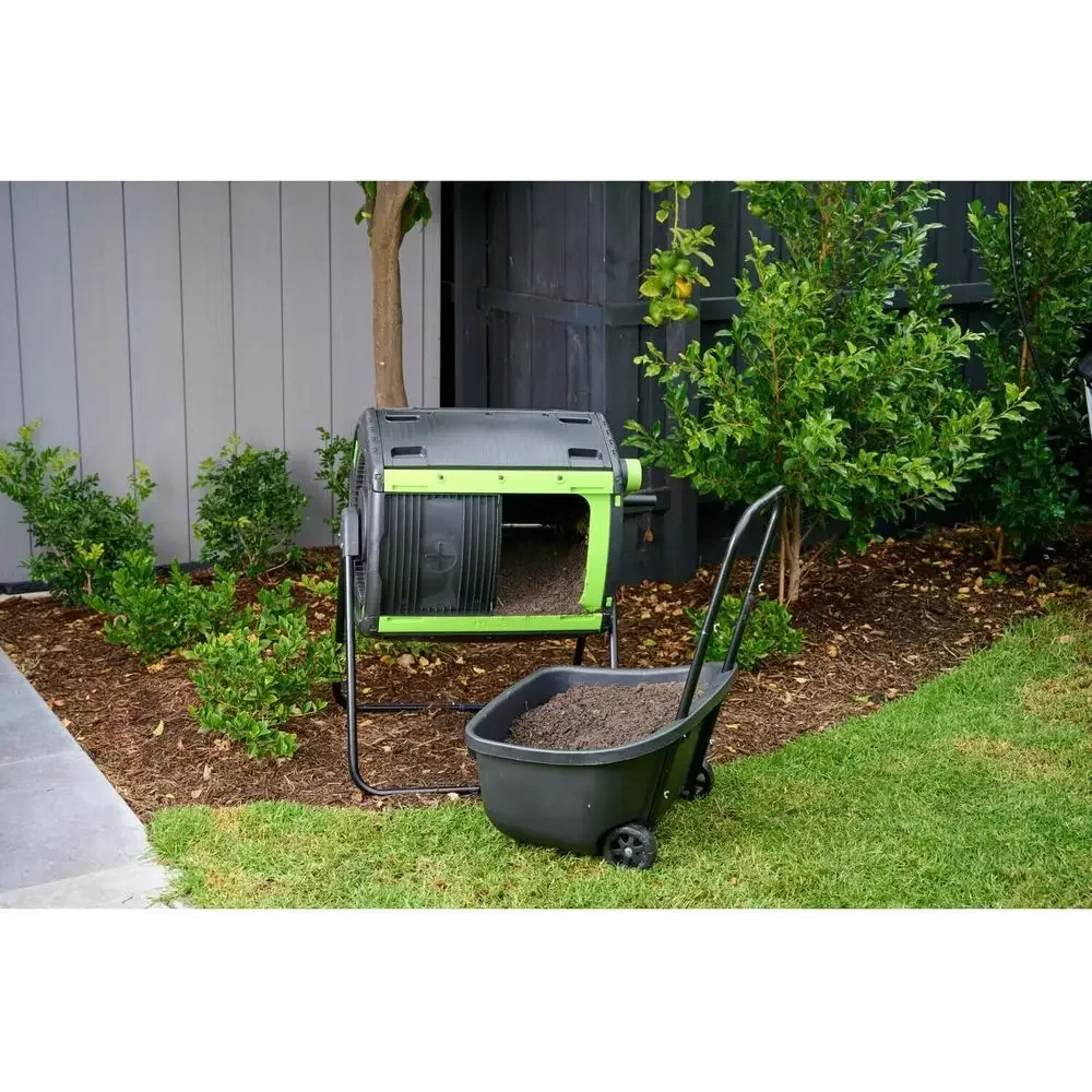 

Special OfferDual Chamber 48 Gallon Compost Tumbler With Geared Rotation And Cart