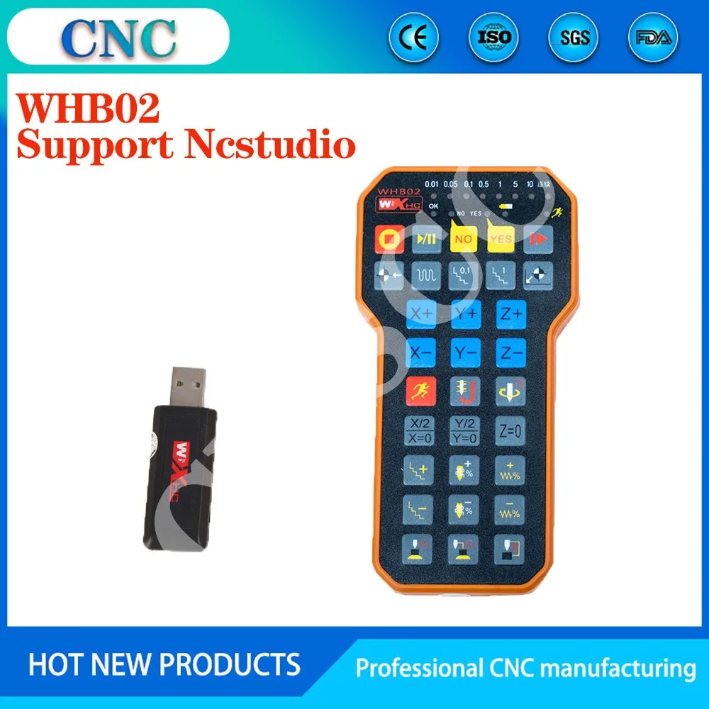 

Nc Studio USB Wireless Remote Handle Weihong DSP Control Handle For CNC Engraving Cutting Machine XHC WHB02 NEWCARVE