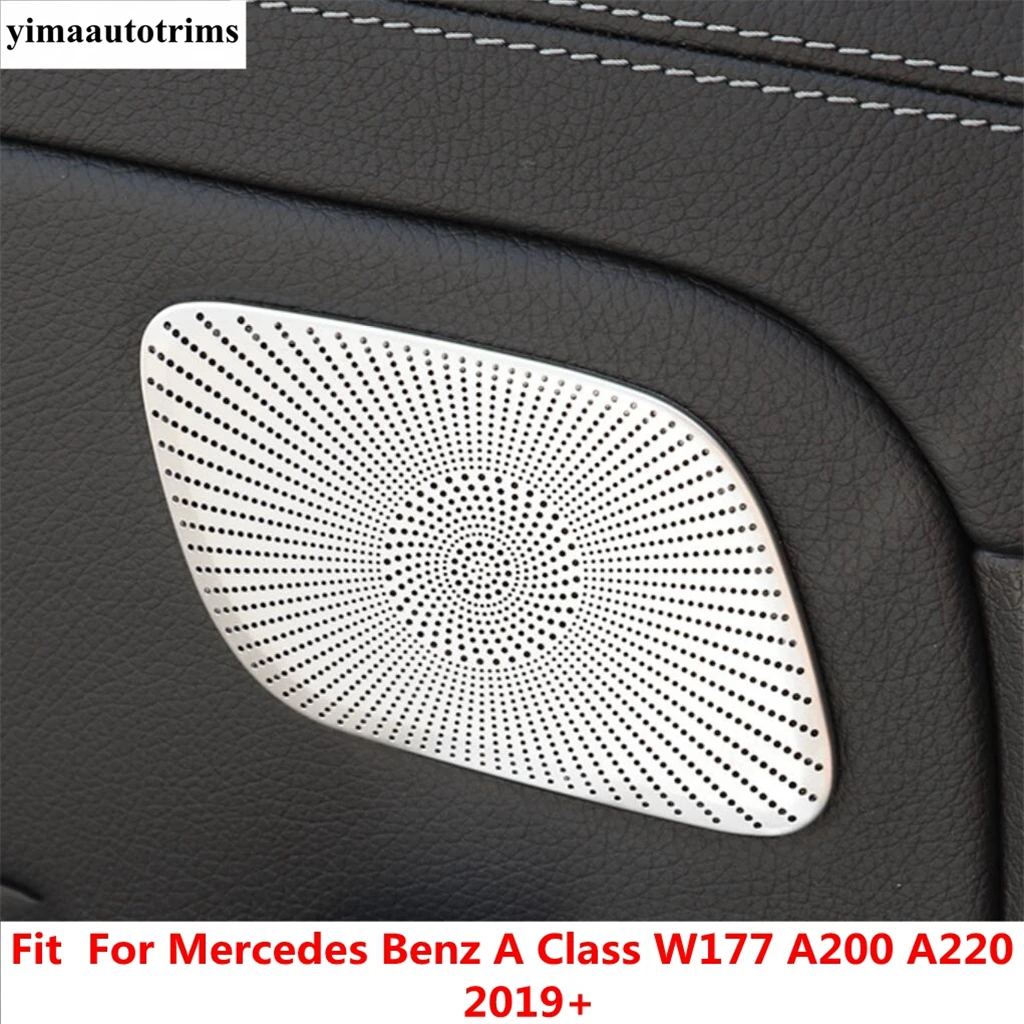 Car Rear Door Speaker Tweeter Sound Audio Frame Cover Kit Trim Accessories For Mercedes Benz A Class W177 A200 A220 2019 - 2024