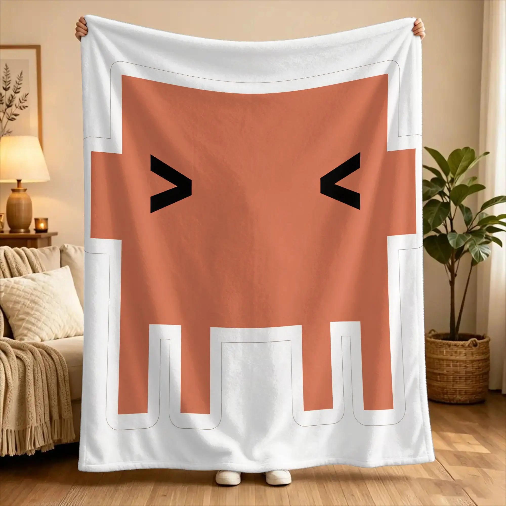 Code This Claude Blanket Quality Soft Warm  Bedding Throws Winter Child Outdoor Pattern Bedspread