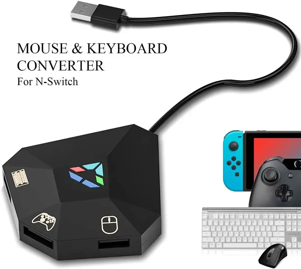 Keyboard and Mouse Adapter for Nintendo Switch, Keyboard and