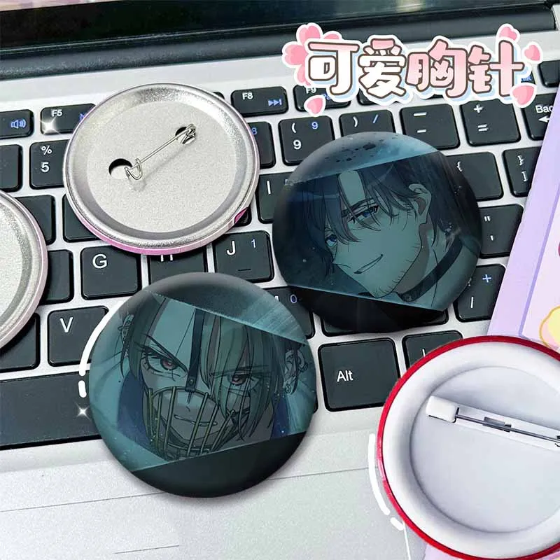 Anime MILGRAM Badges Cartoon Figure Kajiyama Sakurai Haruka Lapel