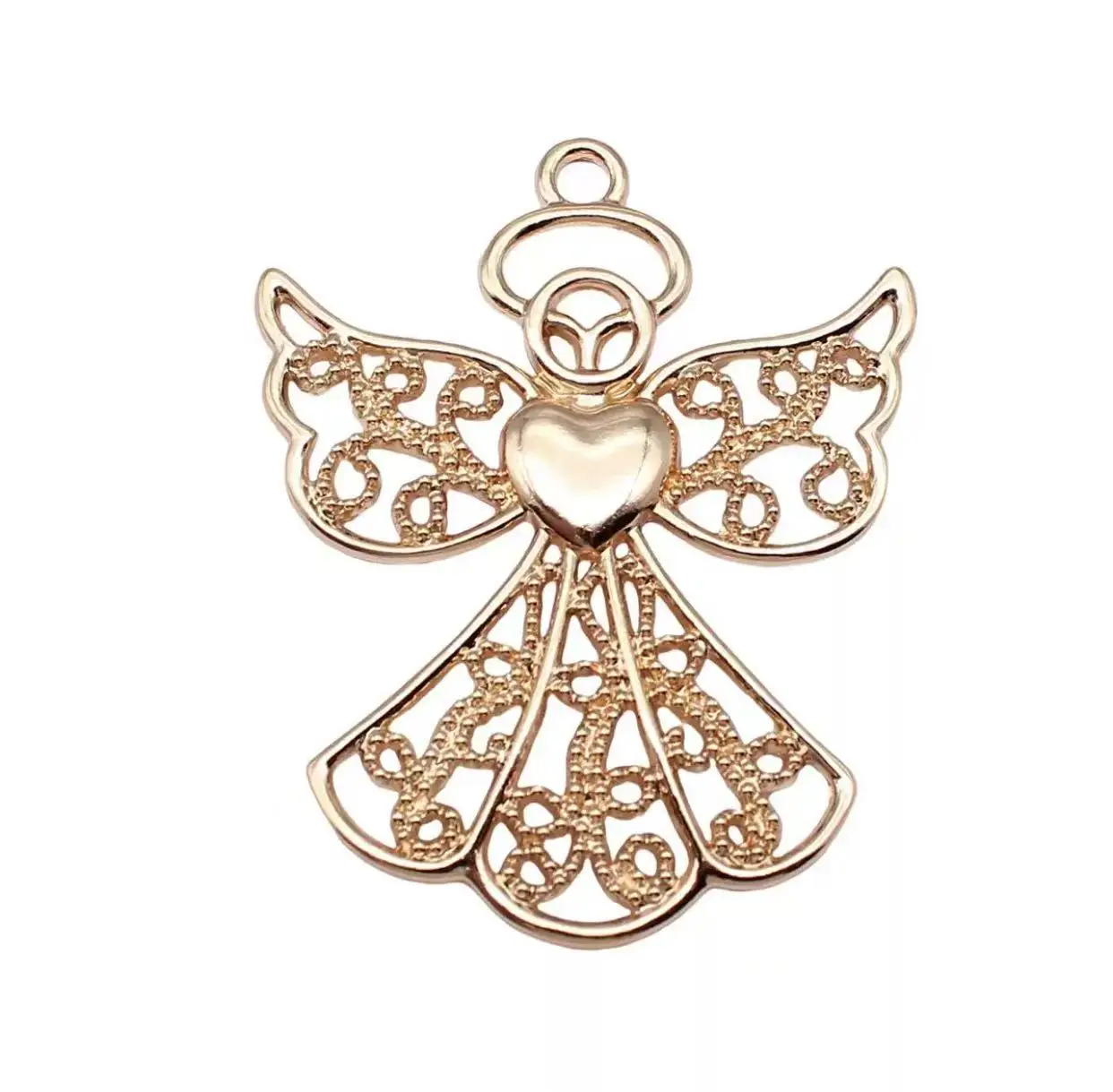 

2pcs 68*54mm Zinc alloy metal hollow angel shaped oendants for handmade accessories HW3556