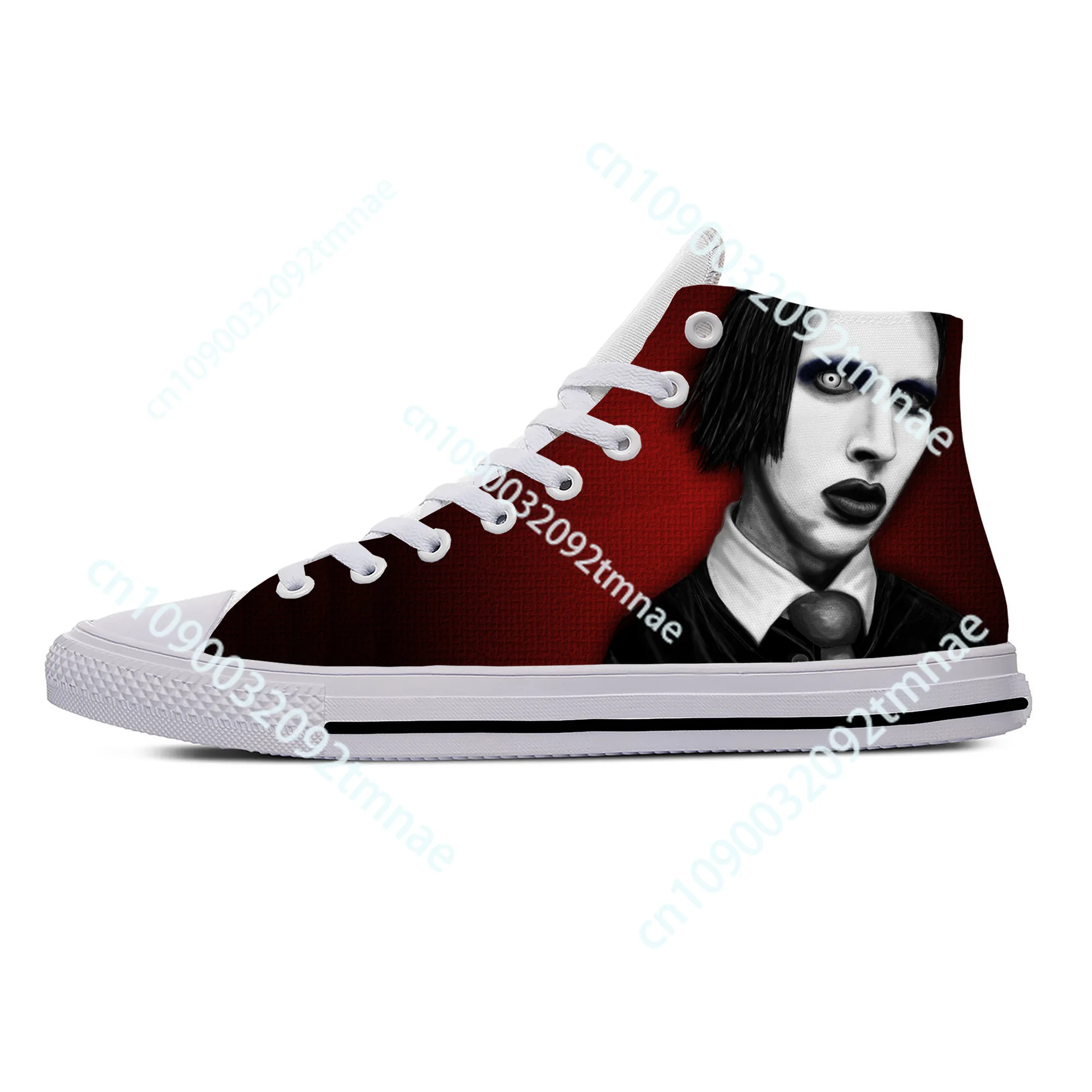 

Hot Rock Band Music Singer Marilyn Manson Casual Shoes High Top Breathable Men Women Sneakers Lightweight Classic Custom Shoes