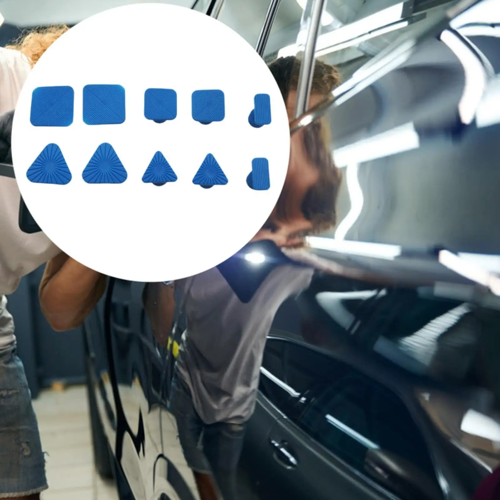 

10 Pieces Dent Puller Tabs Easy Repair Paintless Repair Tool for Washing Machine