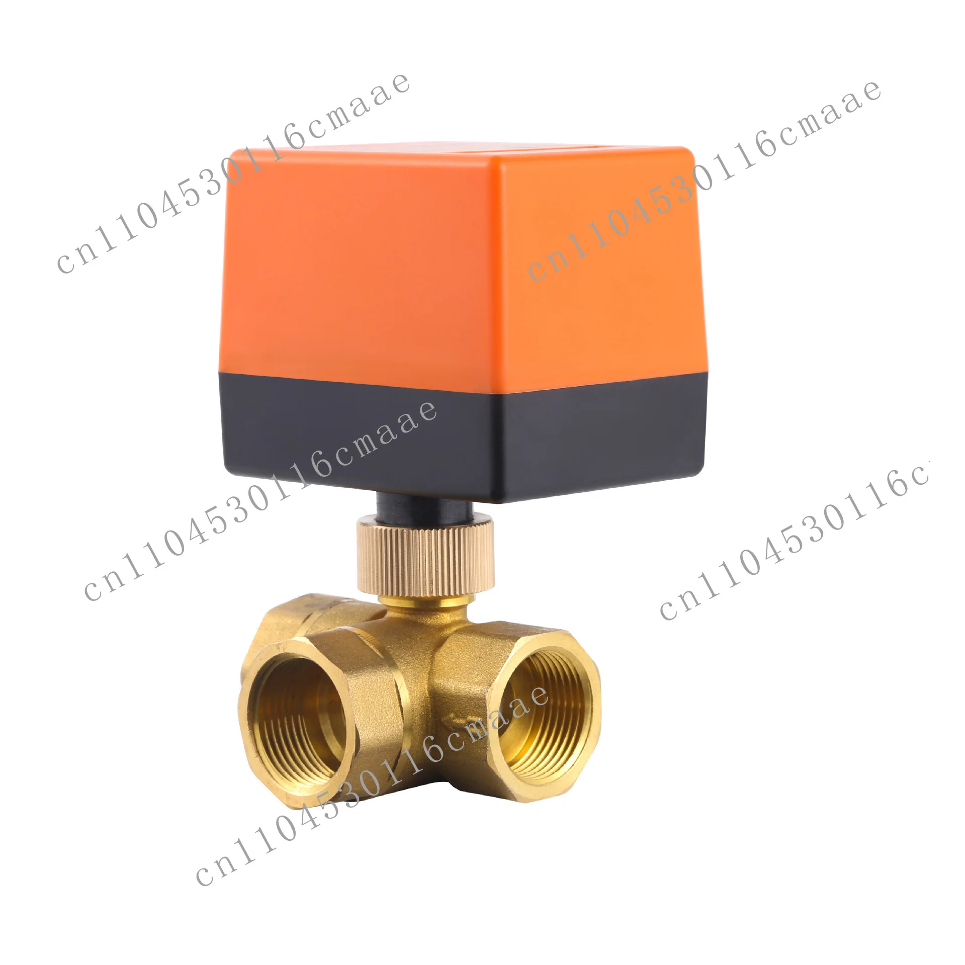 Electric ball valve three-wire two-control two-wire one-control solar central air conditioner fan coil electric three-way valve