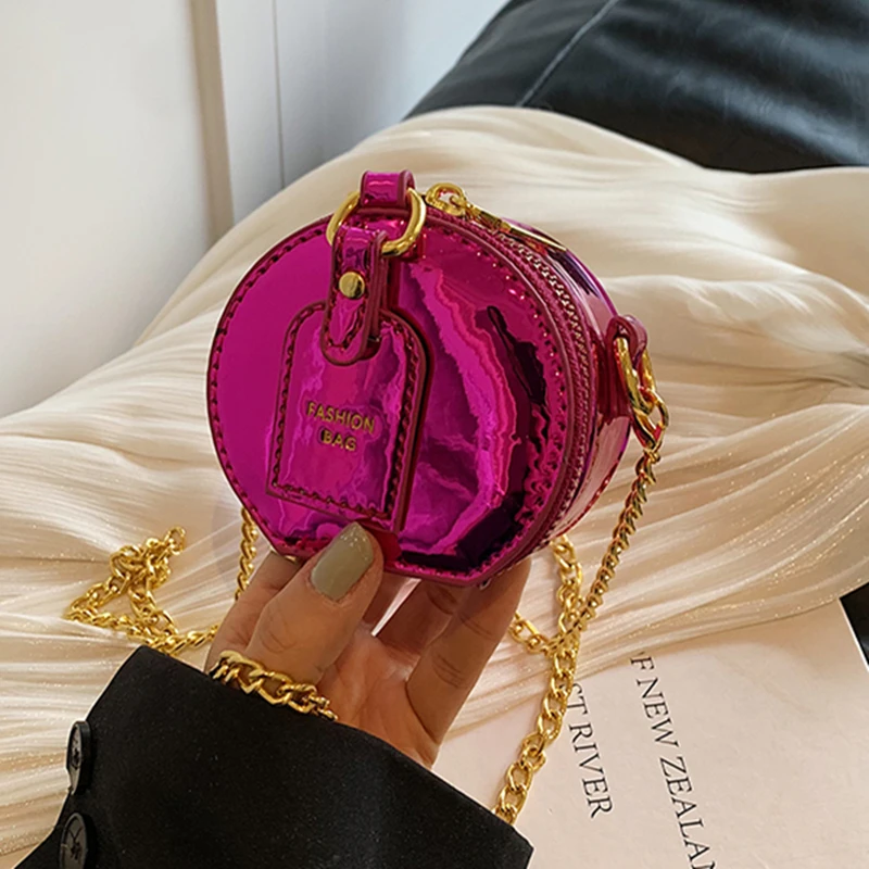 Luxury Shine Leather Women Handbags Designer Female Crossbody Shoulder Bags Ladies Fashion Small Messenger lipstick Zero wallet