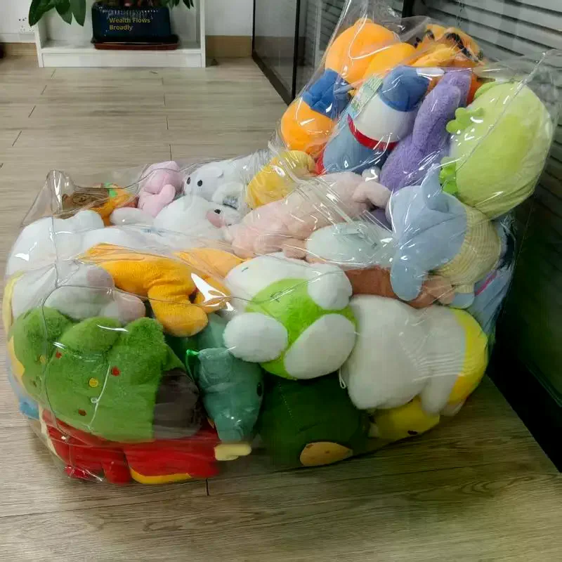 غطاء كرسي تخزين ألعاب قطيفة شفافة للأطفال مع سحاب سعة مقاومة للماء أكياس تخزين الدمى الكبيرة #2