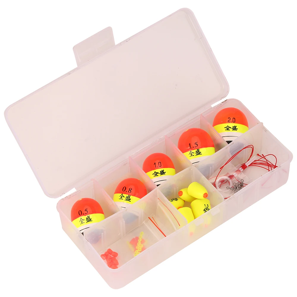 Mixed Size Sea Floating Ball for Rock fishing Orangered Float kits Snap Box Fishing Accessories 0.5 0.8 1.0 1.5 2.0Good Quality