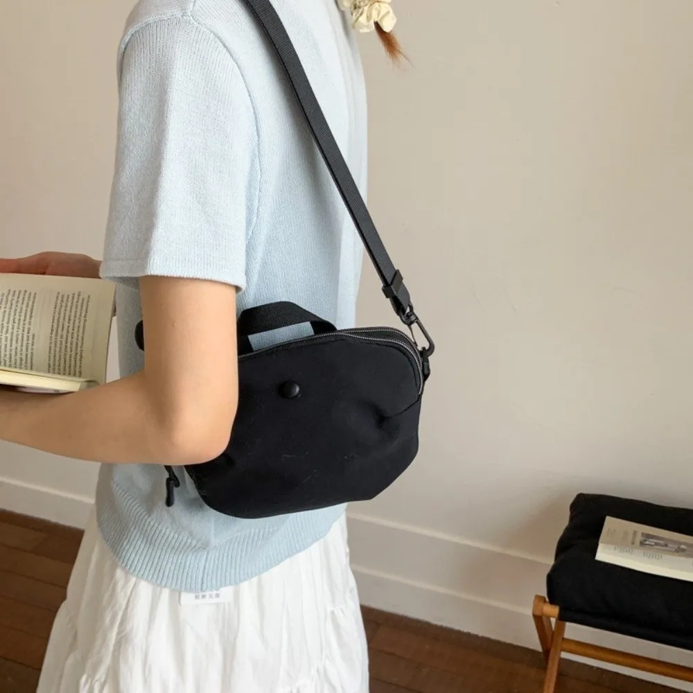 

Сплошная цветная легкая сумка через плечо, простая сумка через плечо с регулируемым ремешком для отдыха, повседневные женские сумки большой вместимости