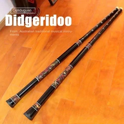 1Pc Australian Traditional Musical Instrument 9-Key Performance Professional Scalable Didgeridoo Sound Healing Yoga Meditation