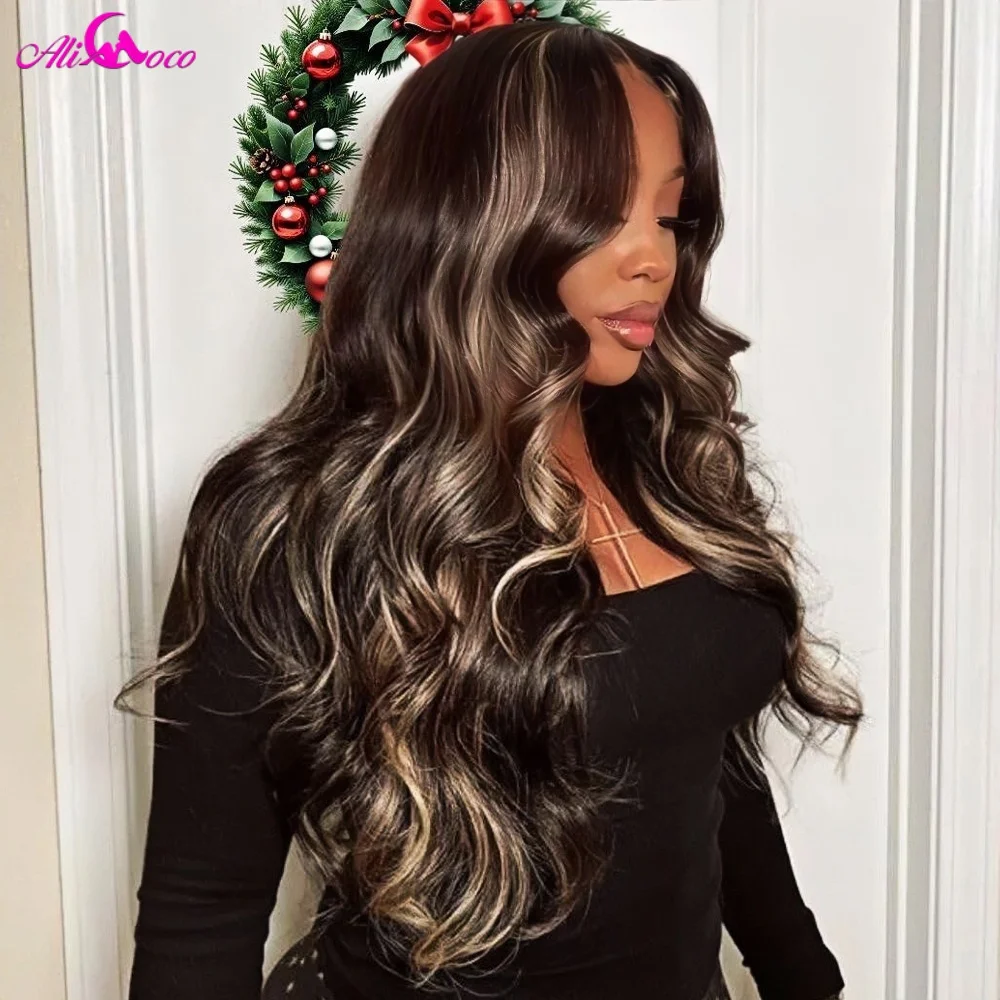 

Пепельно-русый мелированный парик, человеческие волосы 13x6, объемная волна, кружевные фронтальные парики, человеческие волосы, предварительно выщипанные, плотность 180%, мелирование, цвет омбре