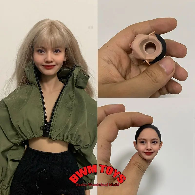 

Ручная работа, масштаб 1/16, 1/12, женский солдат, голова LISA, скульптура, тайская поп-певица, реалистичная окрашенная голова для 6 дюймов, 12 дюймов, экшн-фигурка куклы