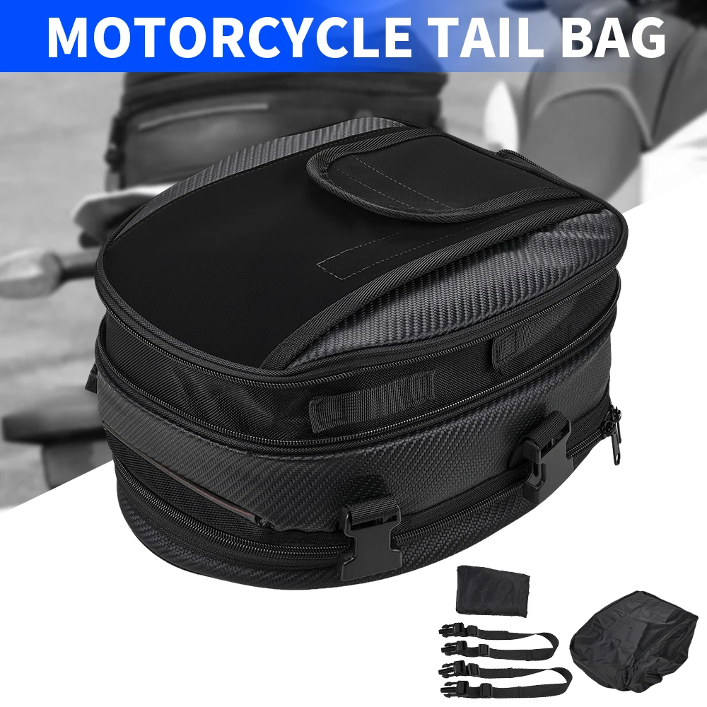 

Motorcycle Tail Bag For KTM HONDA Kawasaki Waterproof Tail Travel Rider Luggage Rear Back Seat Bag Large Capacity Dirt Pit Bike
