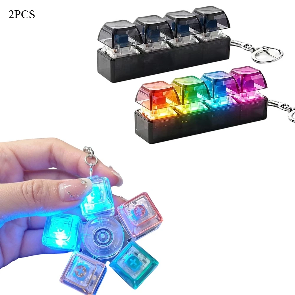 Transparenter Knopf-Fidget-Keyboard-Pop-It, Stressabbau-Spielzeug im Kreisel-Stil, Stressabbau-Handspiel für Erwachsene, Neuartiges Partygeschenk
