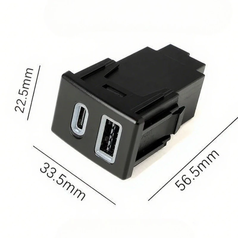 12V/24V For Isuzu Suzuto 18-22 D-MAX old model Car Charger Dual USB TYPE-C PD Interface Socket Phone Charge Adapt Cable