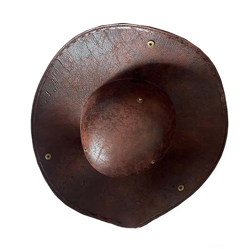 キャプテン帽子海賊帽子ジャックスパロウコスプレヴィンテージフェイクレザーボタン仮面舞踏会パーティー男性女性三角帽子海賊キャップ