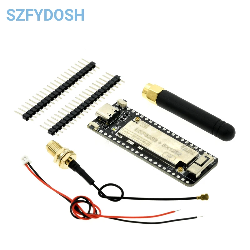 ESP32 SX1262 LoRa WIFI BLE Module Development Board LoRAWAN 433-470MHz 868-915MHz Wireless Stick Lite with Antenna For Arduino