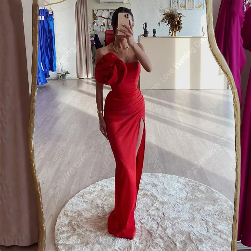 

2025 Fascinating Mermaid Women Evening Dresses Elegant White Sleeveless Prom Gown Engagement Banquet Vestido De Noche Customized