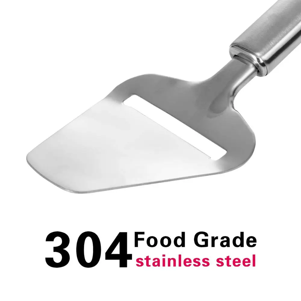 Stainless Steel Cheese Slicer, Heavy Duty Plane Cutter, Non-Stick Cheese Slicer, Knife Server