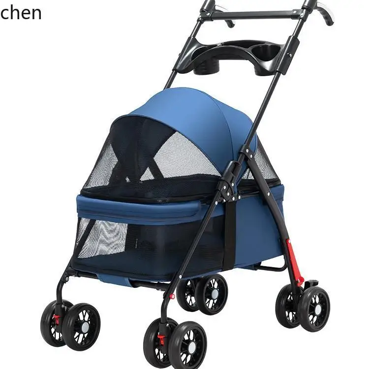 

LXC cat dog cart dog cat trolley out small pet cart lightweight foldable