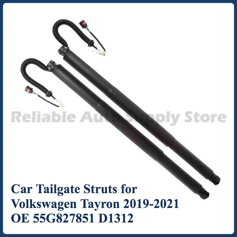 

1 Pair of Car Tailgate Struts OE 55G827851 D1312 Trunk electric Tailgate Lifting Support Rod for Volkswagen Tayron 2019-2021