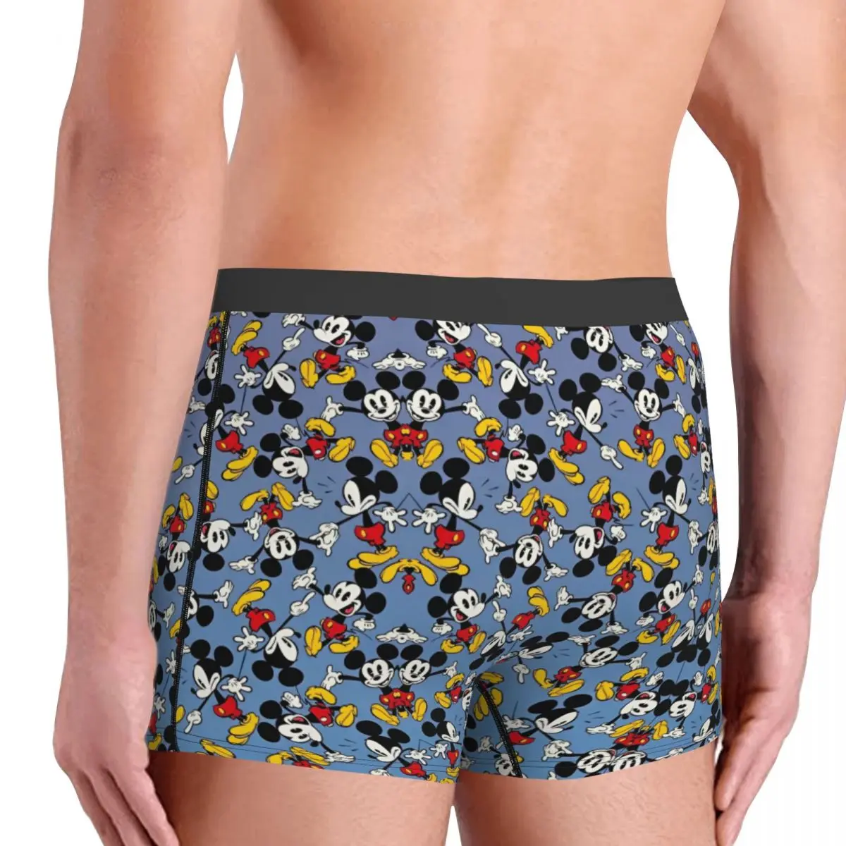 Mickey Mouse Boxers Novidade Presente para Homens, Roupa Interior Divertida, Cuecas Boxer