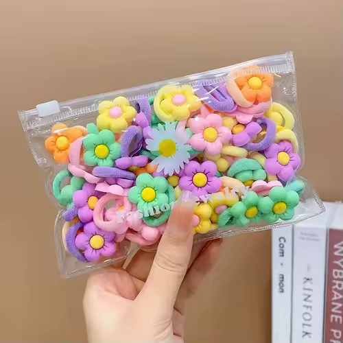 10/20Pcs/Set Cute Cartoon Rubber Elastic Hair Bands Girls Not Hurt Hair Small Scrunchie Kids Sweet Hair Ties Hair Accessories - Image 13