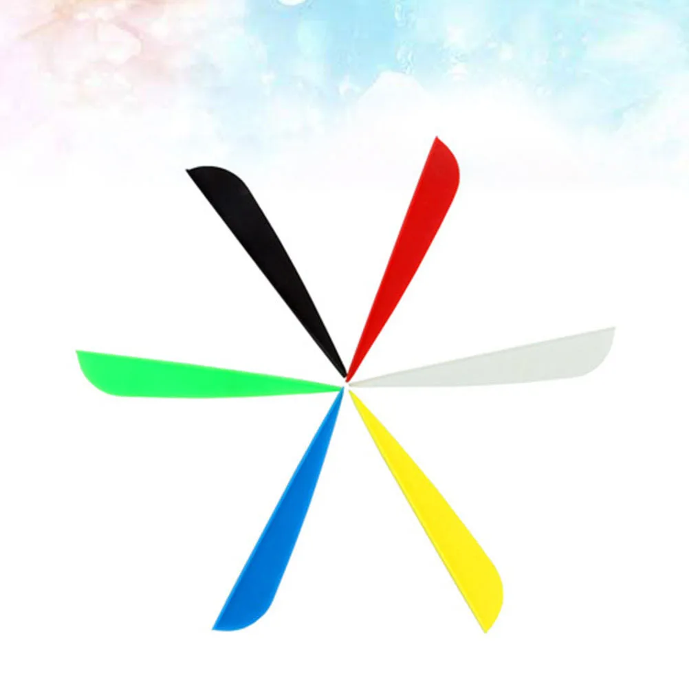 27Pcs 3 Inch Water Drop Archery Fletching Durable Universal Arrow Vanes untuk Kontrol Optimal dan Pengurangan Gesekan