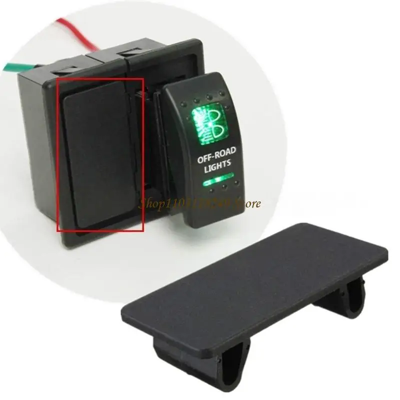 N5KD 6Pcs Rocker Switches Panel Cover Blank Back Plate for Car Boat Reserved Switches