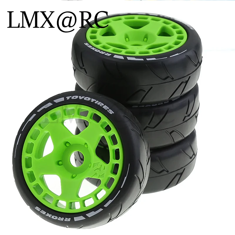 4 pcs 1/8 RC remote control flat running rally electric room tires 17mm for X3GT KM ARRMA 1/7 ZD SN Team C HSP 01