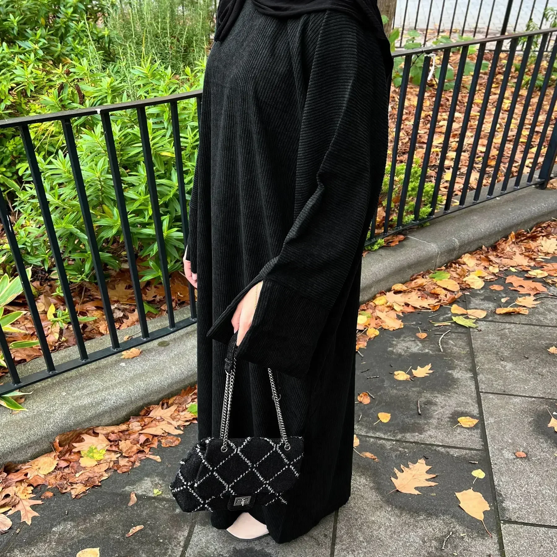 Truthahn muslimischen Kleid arabische Frauen Langarm lässig Robe Abaya islamische Kleidung Kaftan Trend Dubai einfarbig Islam Kleid Kaftan