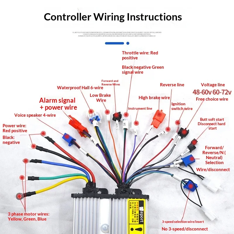 48v60v72v500W650W800W850W1000W1200W Permanent Magnet Synchronous Controllers,well As High-power High-speed Four-wheeled Vehicles