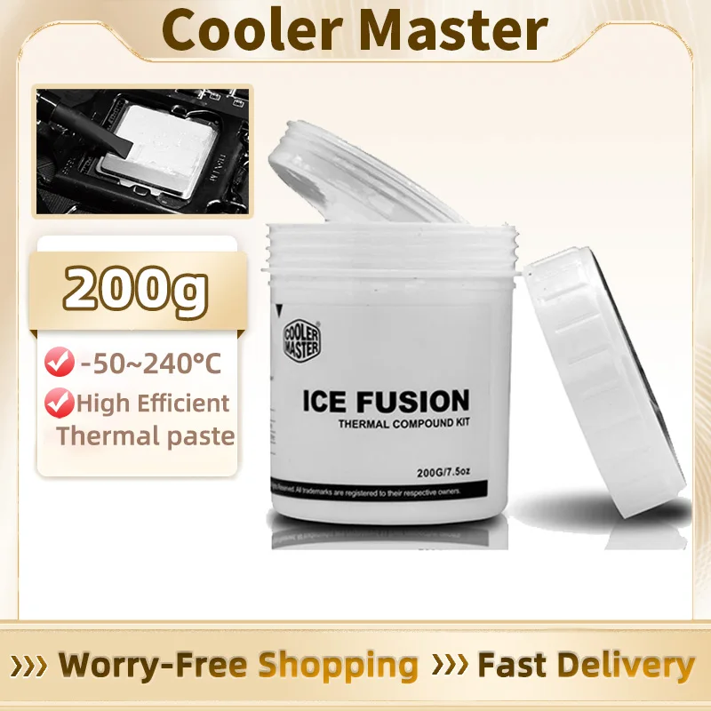 Cooler Master 200g Big Capacity Thermal grease Paste For CPU Cooling Processor GPU LED Compound Silicone