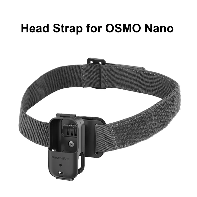 Image of 360 ° Drehbares, verstellbares Kopfband, drehbarer, elastischer Haltegurt für DJI Osmo Nano, vertikaler/horizontaler Kopf-Fixiergurt