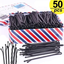 Black Hairpins for Women Hair Clip Lady Bobby Pins Invisible Wave Curly Bride Disposable Hairgrip Barrette Hair Clips