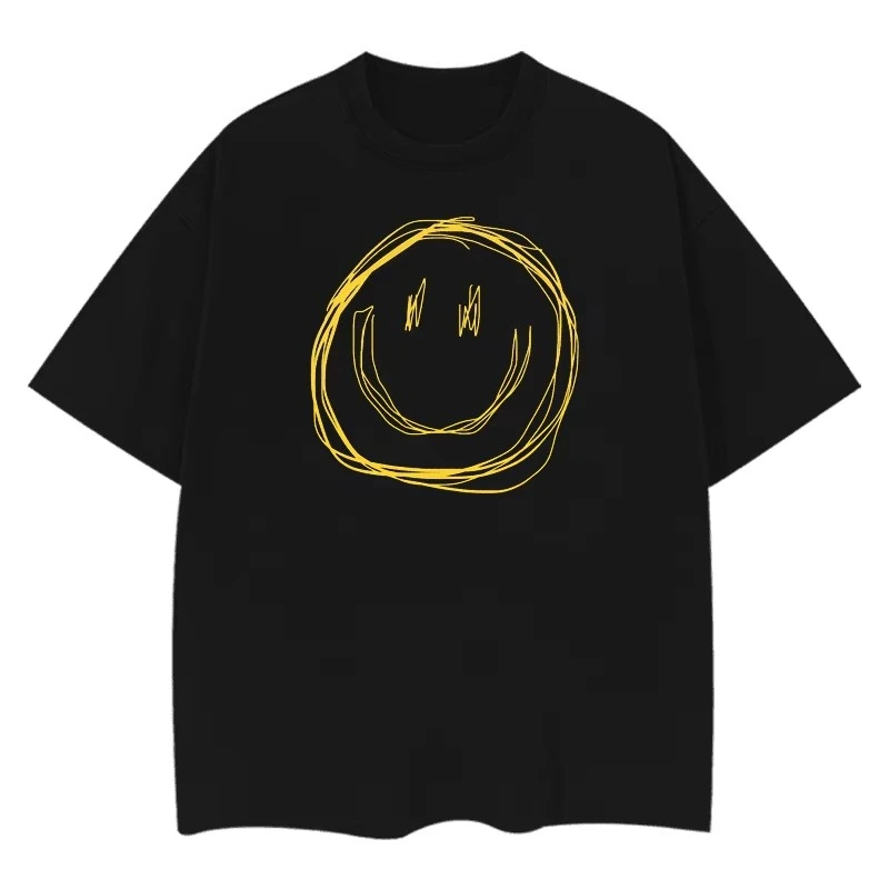 

2025 Summer New Women's Cotton Graphic Tee Short Sleeve Crewneck Fashion Streetwear Autumn Shirt Graphic T Shirts Clothes