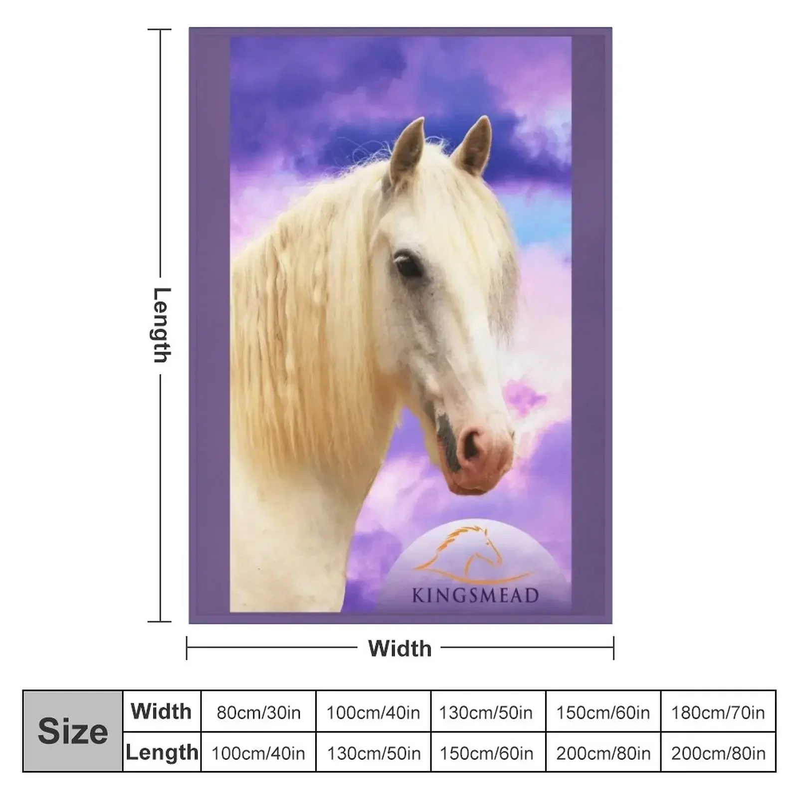 Unicorn Skye Collection Throw Blanket Plush Luxury Designer Blankets