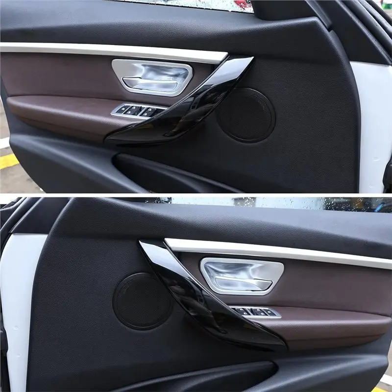 For BMW 3 Series 4 Series 3GT F34 F36 F30 2013-2018 Car Interior Door Handle Covers 320I 328I 330I 335I 340I-A91R view 3